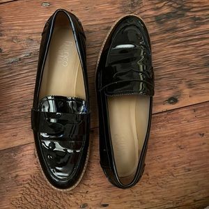 Patent leather loafers